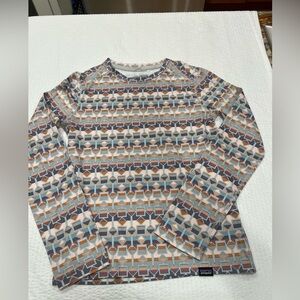 Patagonia capilene Aztec base layer long sleeve Large kids
